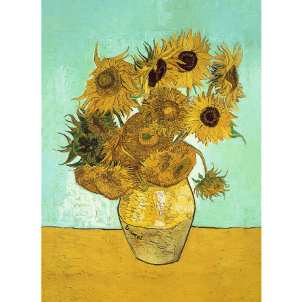 TREFL Dřevěné puzzle Art: Vincent van Gogh - Slunečnice 200 dílků 159201