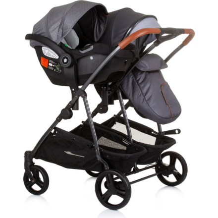 CHIPOLINO Autosedačka Duo Smart i-Size 40-87cm, Silver Grey 159213 , 2024