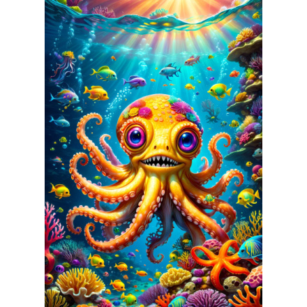 ENJOY Puzzle Roztomilá chobotnička 1000 dílků 159372