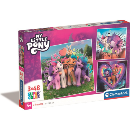 CLEMENTONI Puzzle My Little Pony 3x48 dílků 159475