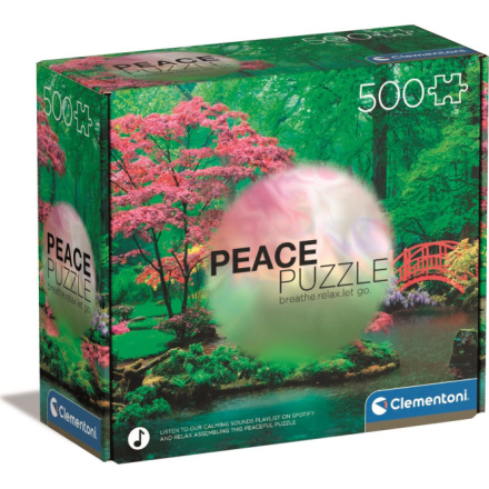 CLEMENTONI Peace puzzle: Konejšivé kapky deště 500 dílků 159501