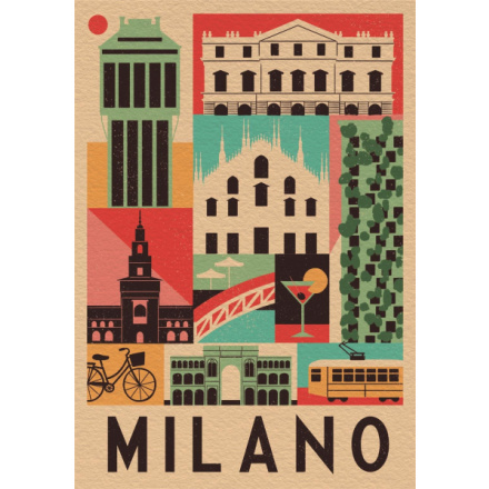 CLEMENTONI Puzzle Style in the City: Miláno 1000 dílků 159508