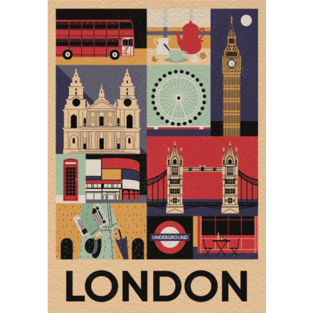 CLEMENTONI Puzzle Style in the City: Londýn 1000 dílků 159510