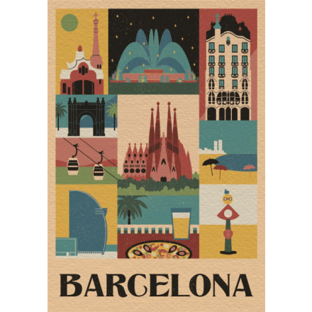 CLEMENTONI Puzzle Style in the City: Barcelona 1000 dílků 159513