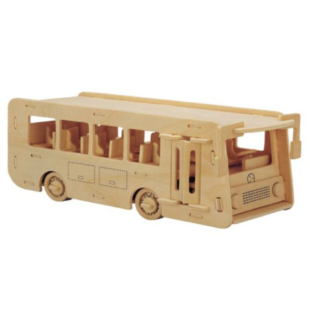 WOODEN TOY , WCK 3D puzzle Autobus 2056