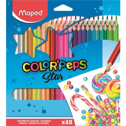 MAPED Pastelky trojboké Color'Peps 48ks 25388