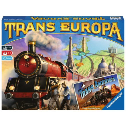 RAVENSBURGER Hra Trans Europa + Trans Amerika 25537