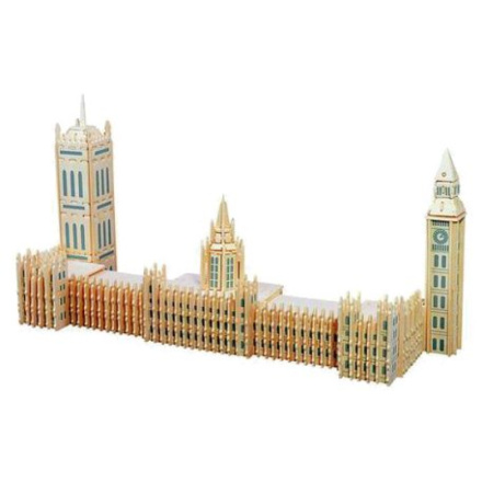 WOODEN TOY , WCK 3D puzzle Big Ben barevný 3158