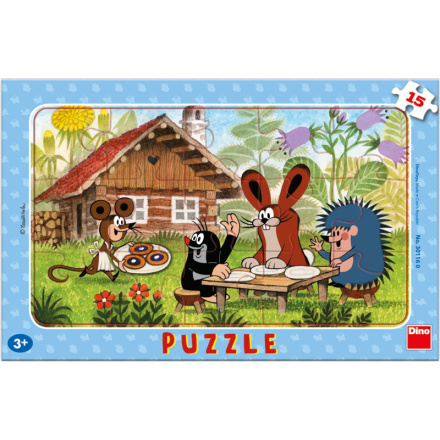 DINO Puzzle Krtek a koláče 15 dílků 3228