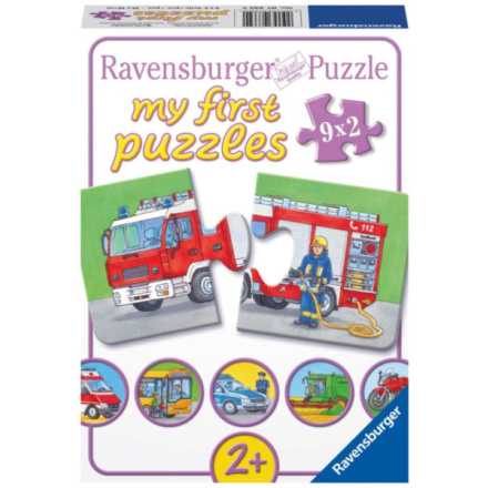 RAVENSBURGER Moje první puzzle Vozidla a stroje 9x2 dílky 3556