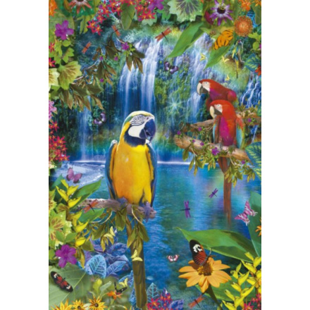 EDUCA Puzzle Ráj tropických papoušků 500 dílků 4536