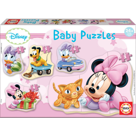 EDUCA Baby puzzle Minnie 5v1 (3-5 dílků) 4566