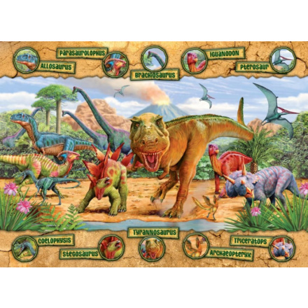 RAVENSBURGER Puzzle Dinosauři XXL 100 dílků 5220