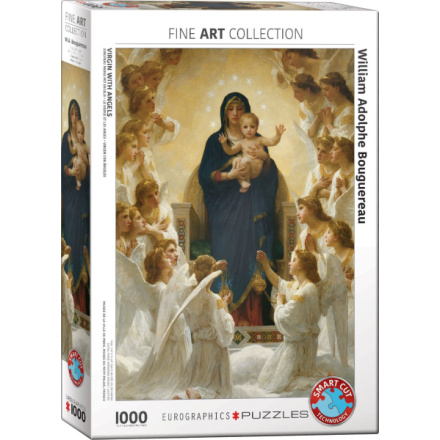 EUROGRAPHICS Puzzle Panna Maria s anděly 1000 dílků 5576