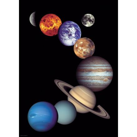 EUROGRAPHICS Puzzle NASA - Sluneční soustava 1000 dílků 5683