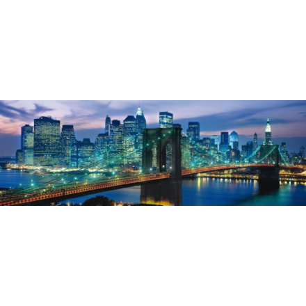 CLEMENTONI Panoramatické puzzle Brooklynský most, New York 1000 dílků 5954