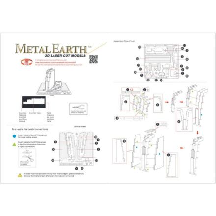 METAL EARTH 3D puzzle 30 Rockefeller Plaza (GE Building) 8077