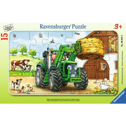 RAVENSBURGER Puzzle Traktor na statku 15 dílků 9789