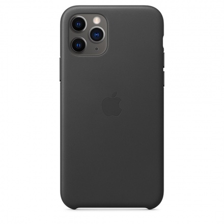 APPLE iPhone 11 Pro Max Leather Case - Black, MX0E2ZM/A