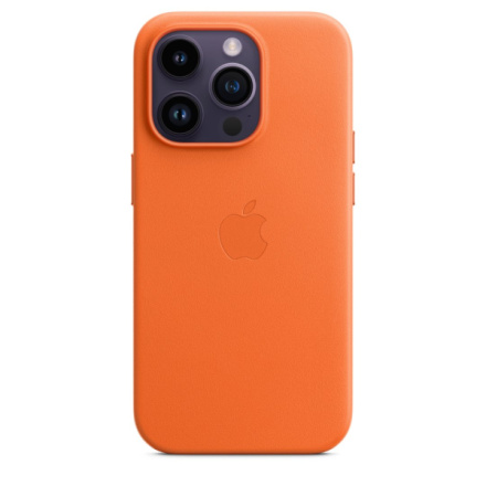 APPLE iPhone 14 Pro Leather Case with MagSafe - Orange, MPPL3ZM/A