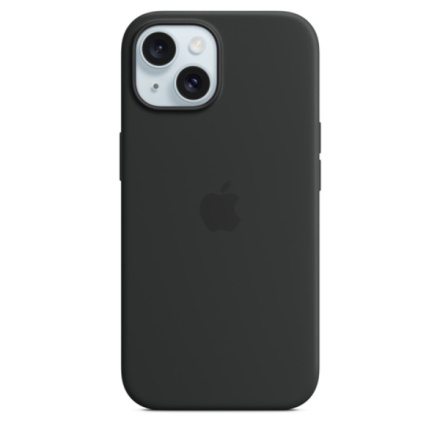 APPLE iPhone 15+ Silicone Case with MS - Black, MT103ZM/A