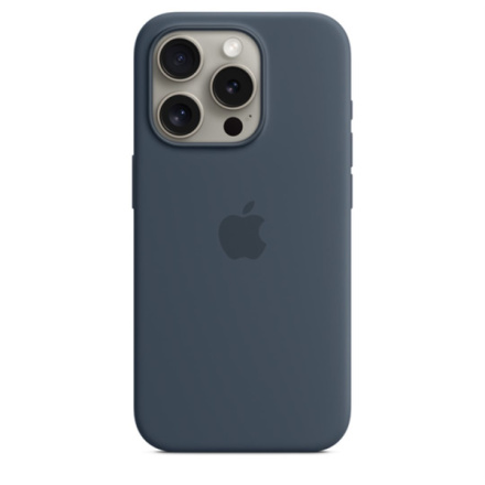 APPLE iPhone 15 ProMax Silicone Case MS - Storm Blue, MT1P3ZM/A