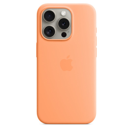 APPLE iPhone 15 ProMax Silicone Case MS - Orange Sorbet, MT1W3ZM/A