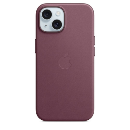 APPLE iPhone 15 FineWoven Case with MS - Mulberry, MT3E3ZM/A