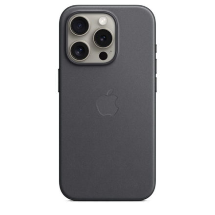 APPLE iPhone 15 ProMax FineWoven Case MS - Black, MT4V3ZM/A