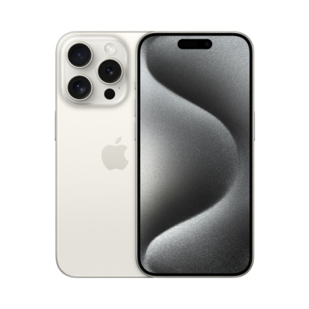 Apple iPhone 15 Pro/128GB/White Titan, MTUW3SX/A