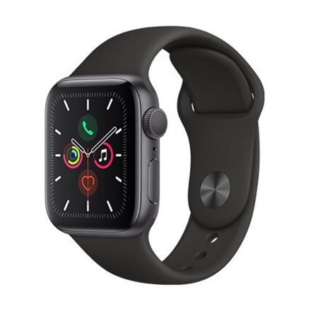 Apple Watch S5, 40mm, Space Grey/ Black Sport Band, MWV82HC/A