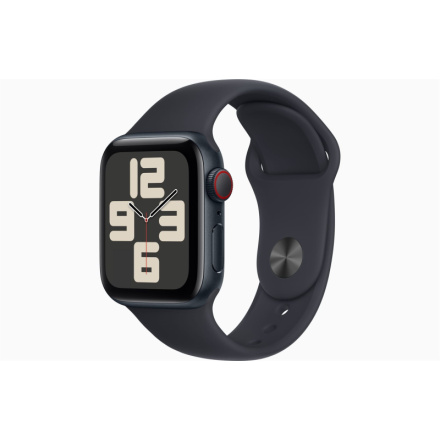 Apple Watch SE Cell/40mm/Midnight/Sport Band/Midnight/-M/L, MRGA3QC/A