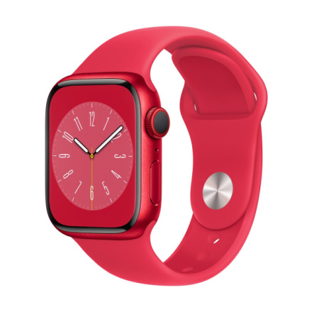 Apple Watch S8 Cell/41mm/PRODUCT RED/Sport Band/PRODUCT RED, MNJ23CS/A