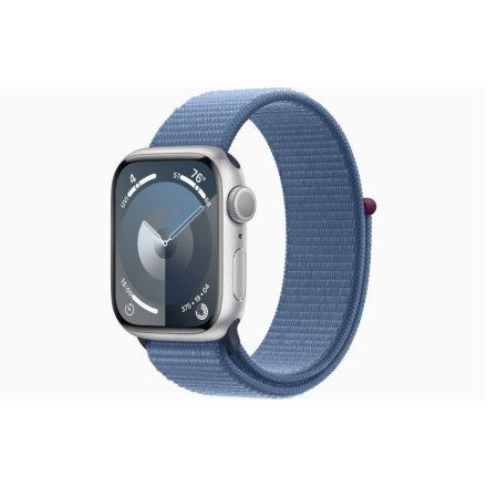Apple Watch S9/41mm/Silver/Sport Band/Winter Blue, MR923QC/A