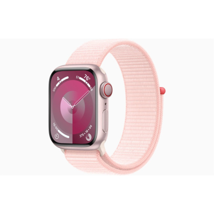 Apple Watch S9 Cell/41mm/Pink/Sport Band/Light Pink, MRJ13QC/A