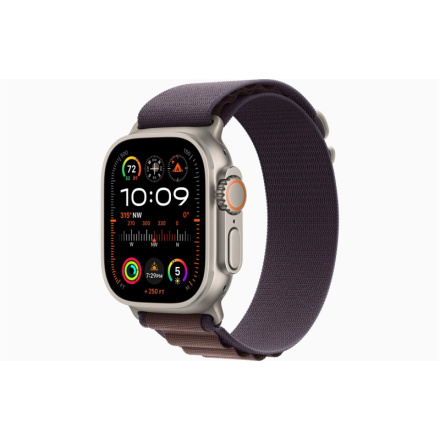 Apple Watch Ultra 2/49mm/Titan/Sport Band/Indigo Alpine/Small, MRER3CS/A