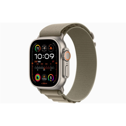 Apple Watch Ultra 2/49mm/Titan/Sport Band/Olive Alpine/Small, MREX3CS/A