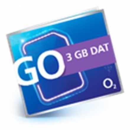 O2 Předplacená karta GO 3GB DAT, SMALLPGO.50V3G52A