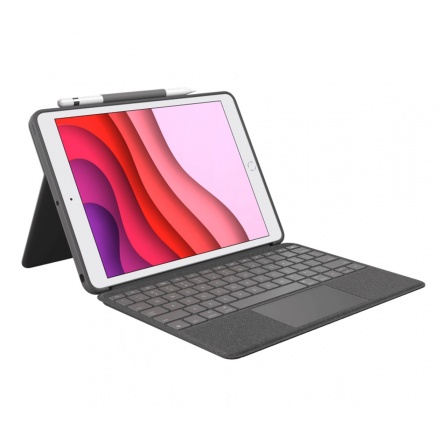 Logitech Combo Touch, GRAPHITE, UK INTN pro iPad (7., 8. a 9. gen.), 920-009629