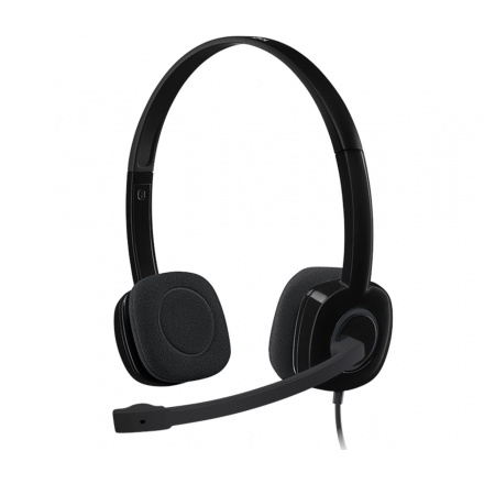 Logitech H151/Stereo/Jack/Drát/Černá, 981-000589