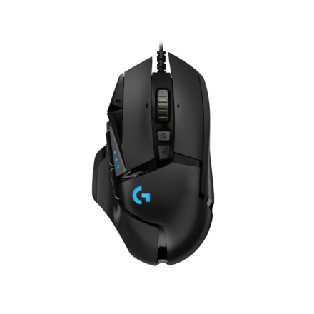 LOGITECH OEM Logitech G502 HERO/Herní/Optická/Pro praváky/25 600DPI/Drátová USB/Černá, 910-005470