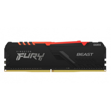 Kingston FURY Beast/DDR4/16GB/3200MHz/CL16/1x16GB/RGB/Black, KF432C16BB12A/16