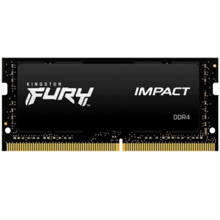 Kingston FURY Impact/SO-DIMM DDR4/8GB/2666MHz/CL15/1x8GB/Black, KF426S15IB/8
