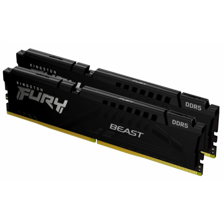 Kingston FURY Beast/DDR5/16GB/6000MHz/CL40/2x8GB/Black, KF560C40BBK2-16
