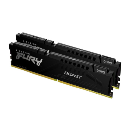 Kingston FURY Beast EXPO/DDR5/16GB/5200MHz/CL36/2x8GB/Black, KF552C36BBEK2-16
