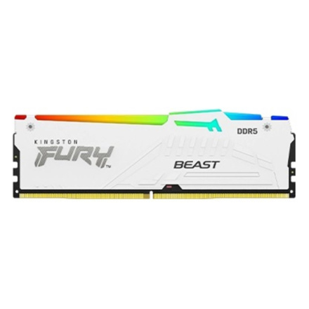 Kingston FURY Beast EXPO/DDR5/16GB/5200MHz/CL36/1x16GB/RGB/White, KF552C36BWEA-16