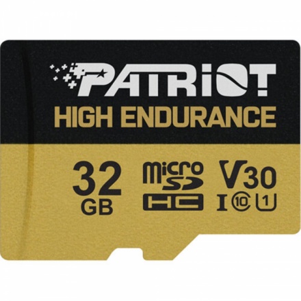 32GB microSDHC Patriot High Endurance V30 U3 až 95MB/s, PEF32GE31MCH