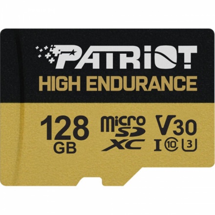 128GB microSDXC Patriot Hight Endurance V30 U3 až 95MB/s, PEF128GE31MCH