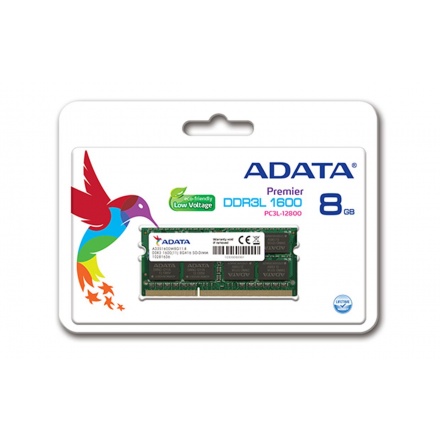 Adata/SO-DIMM DDR3L/8GB/1600MHz/CL11/1x8GB, ADDS1600W8G11-S