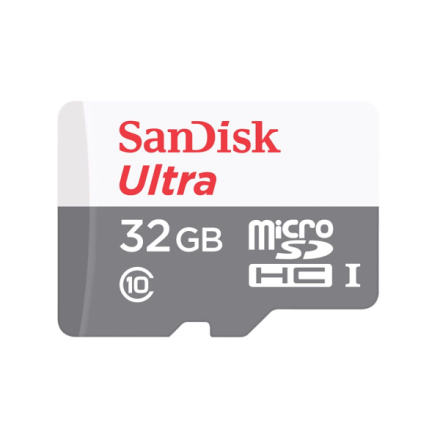 SanDisk Ultra/micro SDHC/32GB/100MBps/UHS-I U1 / Class 10/+ Adaptér, SDSQUNR-032G-GN3MA